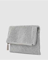 Olga Berg - Nicole Crystal Mesh Shoulder Bag