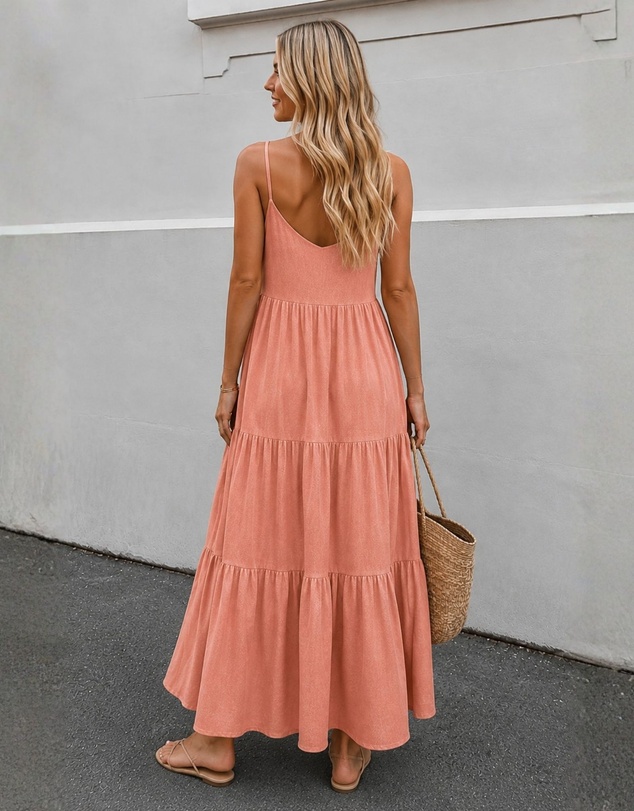 Esther & Co - Sonya Dress - Rust