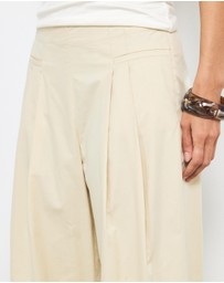 AERE - Organic Cotton High Waist Wide Leg Pants