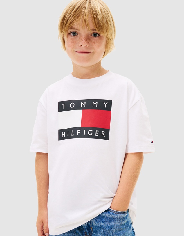 Tommy Hilfiger - Heritage Flag Print Jersey T-Shirt - Kids