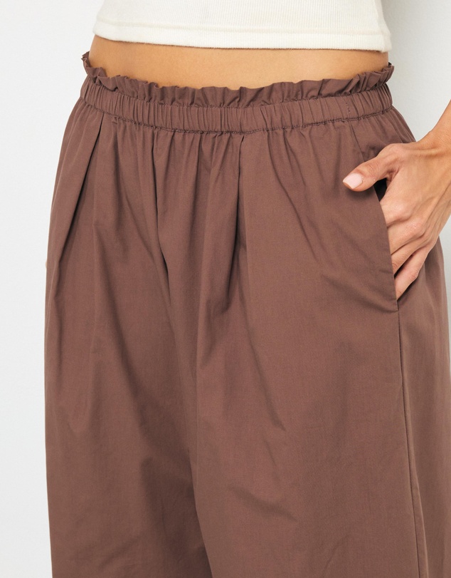 AERE - Lizzie High Waisted Poplin Pants
