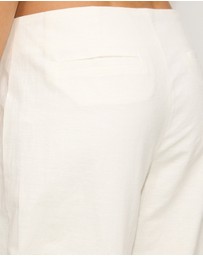 Dazie - Glow Up Linen Low-Waisted Pants