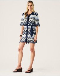 MOS The Label - Pulse Knit Mini Shirt Dress