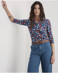 Seasalt - Seasalt Cornwall Blue Wavecrest Shirt