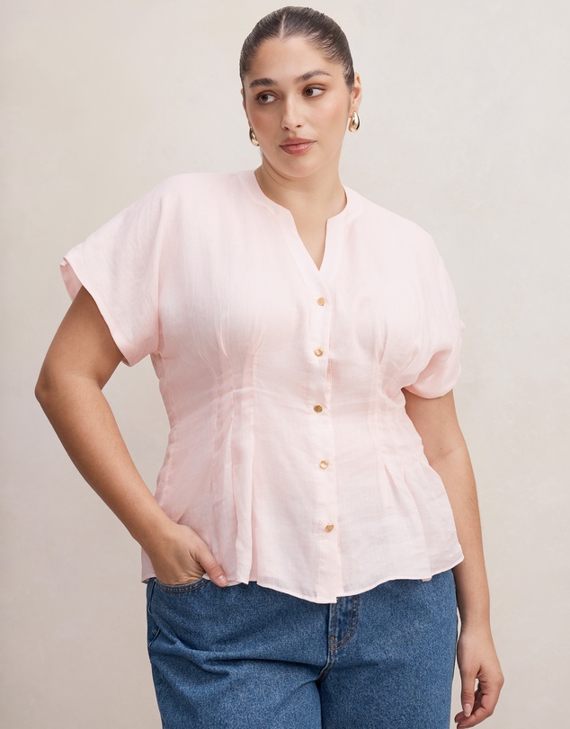 Forever New Curve - Jemma Curve V Neck Blouse