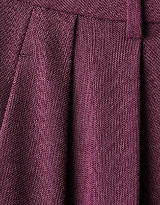 M.N.G - Wide-Leg Mid-Rise Pleated Trousers
