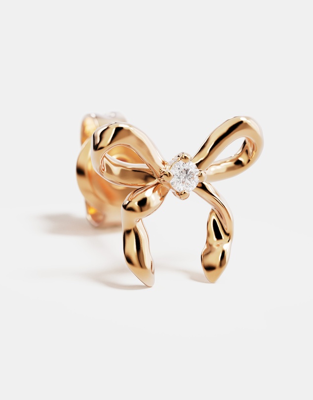 By Charlotte - Forever More Bow Stud Earrings