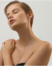SAINT VALENTINE - Dash Dot Chain Necklace - Silver