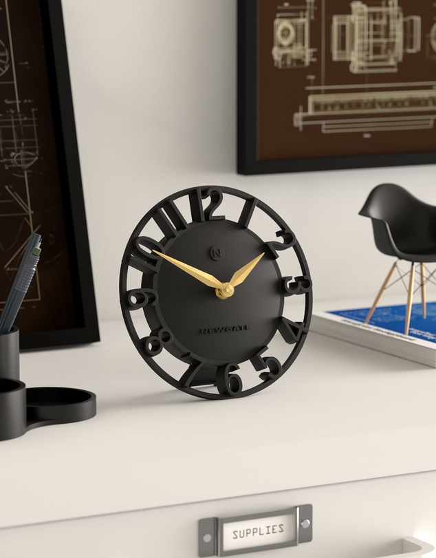 Newgate - Newgate Timewarp Mantel Clock-Black