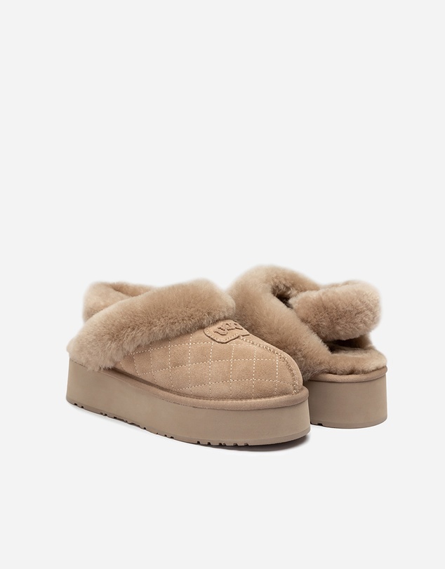 Ozwear Connection Uggs - Ugg Coquette Matelassé Logo Platform Slipper (Detachable Feature)