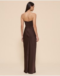 CHANCERY - Ayla Corset Drape Maxi Dress