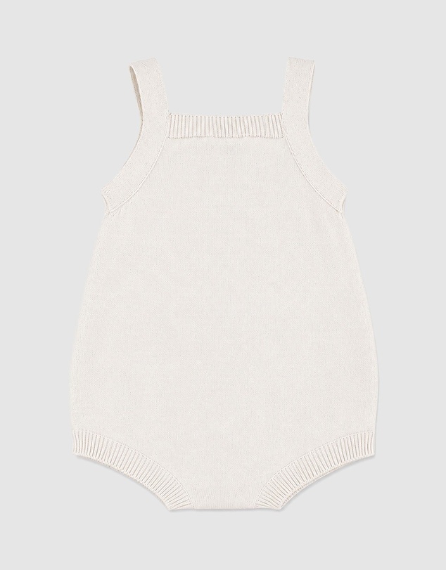 Bebe by Minihaha - Brady Organic Knitted Bear Bodysuit - Babies