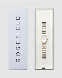 Rosefield - The Oval Two-Tone Half Moon Bracelet Watch