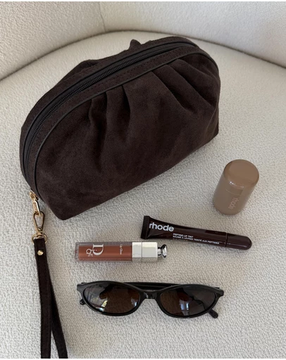 Louenhide - Sarski Suedette Makeup Bag
