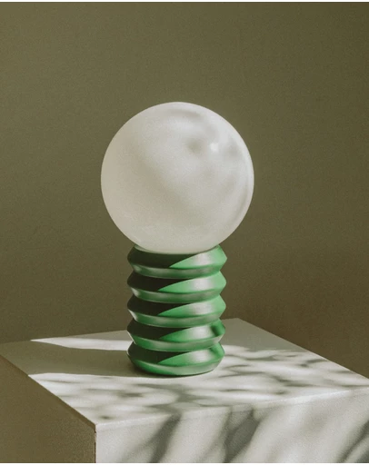 Dennis Did It - Ribbon Lamp Forest Green