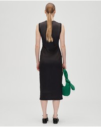 Stine Goya - Stocking Jersey Elastic Tank Crewneck Dress