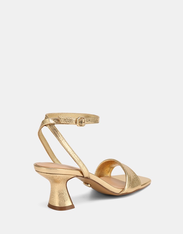 Wittner - Martina Metallic Leather Flared Heels