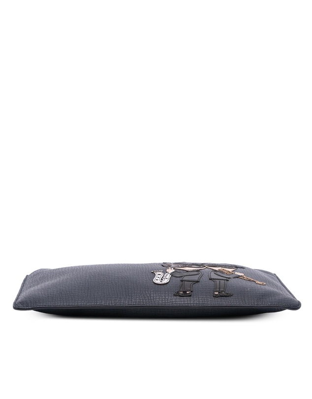 Pre-Loved by Azura Reborn - Pre-Loved Leather DG Family Patch Zip Pouch