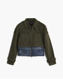 Desigual - Combined short denim jacket