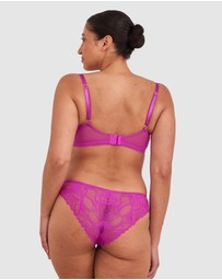 Bras N Things - Gia Brazilian Knicker - Purple