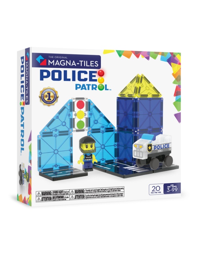 Magna-Tiles - MAGNA-TILES - Police Patrol - 20 Piece