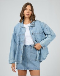 All About Eve - Dale Denim Shacket Light Blue