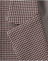 M.N.G - Double-Breasted Micro-Houndstooth Jacket