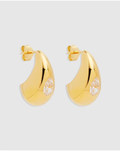 By Charlotte - Dewdrop Large Earrings