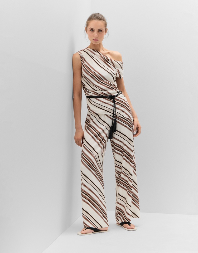 UNISON - Stripe Pull On Pant