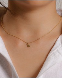 Elli Jewelry - Necklace with Heart Pendant 925 Sterling Silver Gold-plated