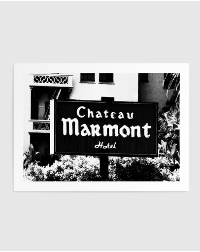 Olive et Oriel - Chateau Marmont Art Print