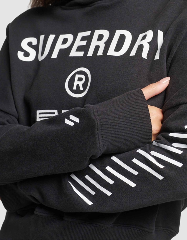 Superdry - Code Core Sport Crop Box Hoodie