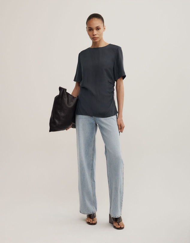 Witchery - Ruched Woven T-shirt