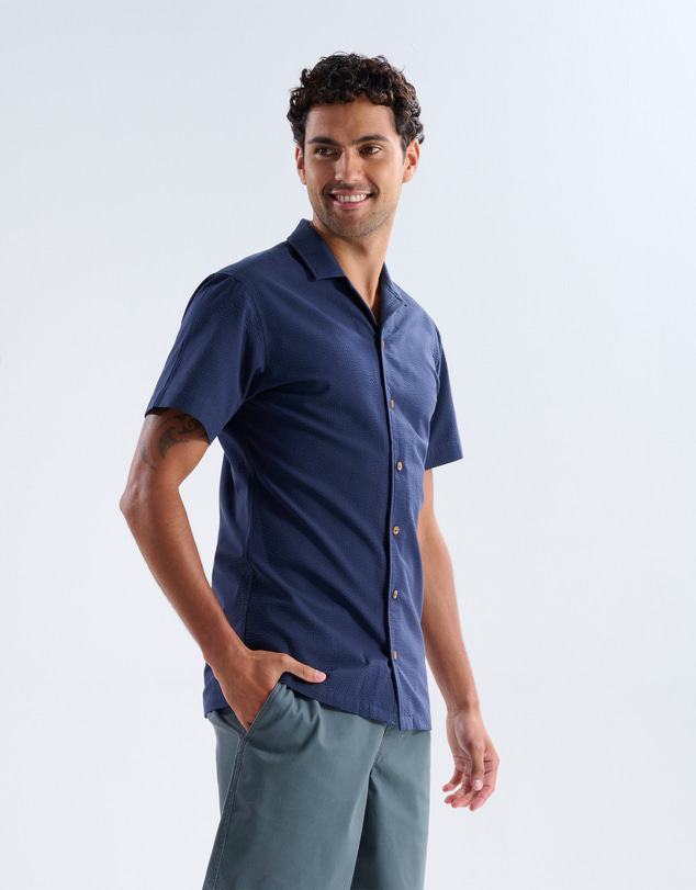 3 Wise Men - 3 Wise Men Rogue Check Short Sleeve Shirt
