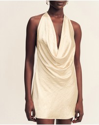 Shona Joy - Andie Low Cowl Mini Dress