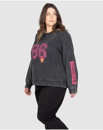 Love Your Wardrobe - LYW & Co Multi Print Sweat Top