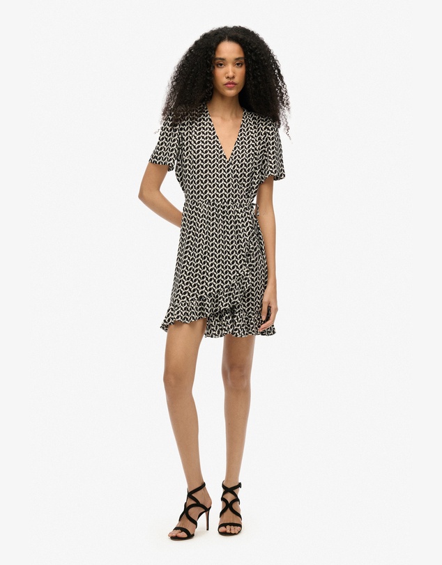 Superdry - Short Sleeve Mini Wrap Slim Fit Dress