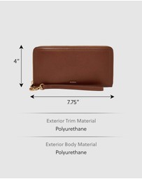 Fossil - Logan Brown Zip Clutch