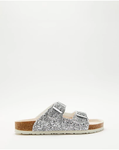 Holster - Farah Glitter Slide - Silver - Women's