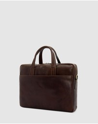 Republic of Florence - The Tokyo Matt Chocolate Briefcase