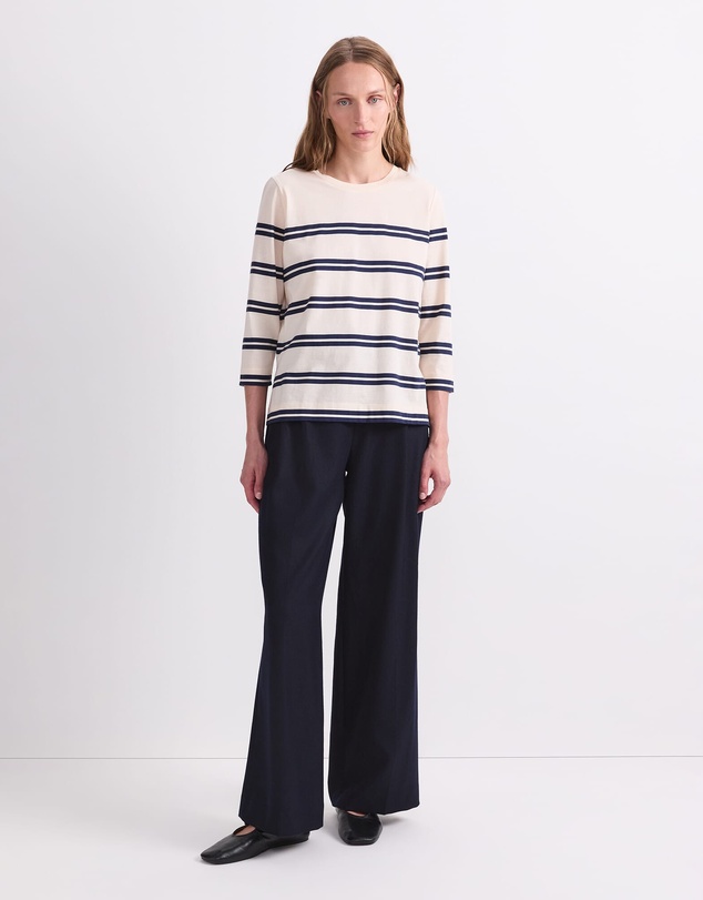 Sportscraft - Stripe Half Sleeve Mercerised Tee