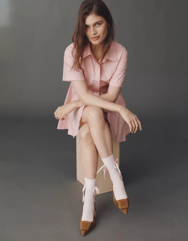 High Heel Jungle - Bella Satin Bow Socks