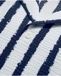 Calibre - Ink Stripe Shirt White Navy