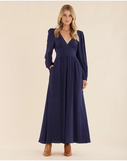 Amelius - Chelsea V Neck Maxi Dress