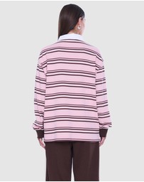 ENA PELLY - Rose RP Rugby Long Sleeve - ICONIC EXCLUSIVE