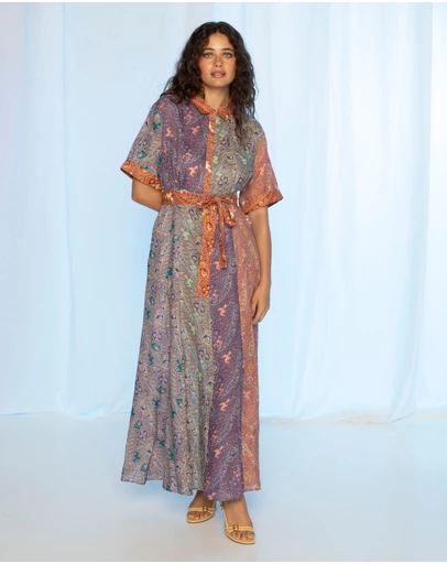 KACHEL - Amelia Maxi Shirt Dress