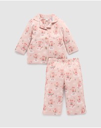 Purebaby - Thick Button Up Pyjama Set -Kids-Babies