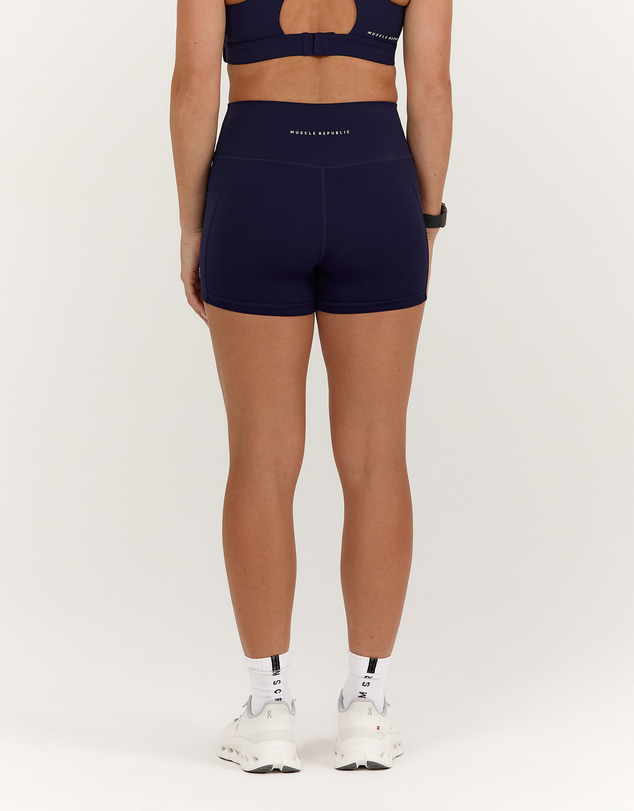 Muscle Republic - Sculpt Bonded Waist Pocket Mini Shorts