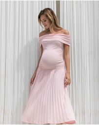 Soon Maternity - Off Shoulder Midi Dress