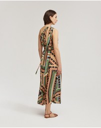 Oxford - Samina Printed One-Shoulder Dress